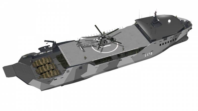 La nueva embarcación de desembarco de la armada de eeuu con el corto plazo de los servicios de