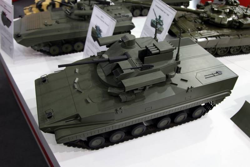 Wenige Stunden vor der Premiere: «Kurganets-25» mit 57-mm-Kanone