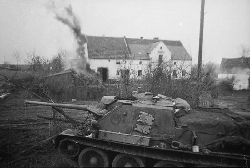 Antitank capabilities of the Soviet self-propelled artillery SU-85