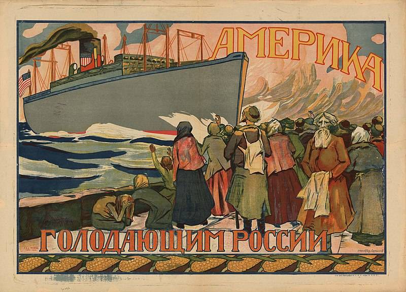 Die amerikanische Regierung Hilfe und Ihr Kampf mit den Russischen Hunger