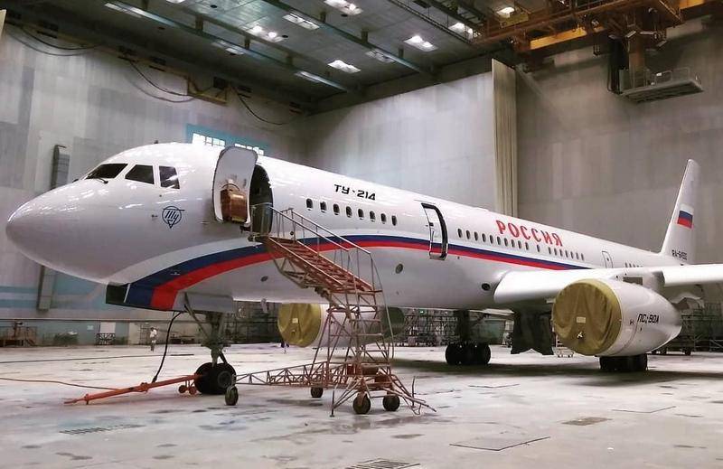 Қазан қаласында салынған екінші ұшақ Ту-214ПУ үшін 