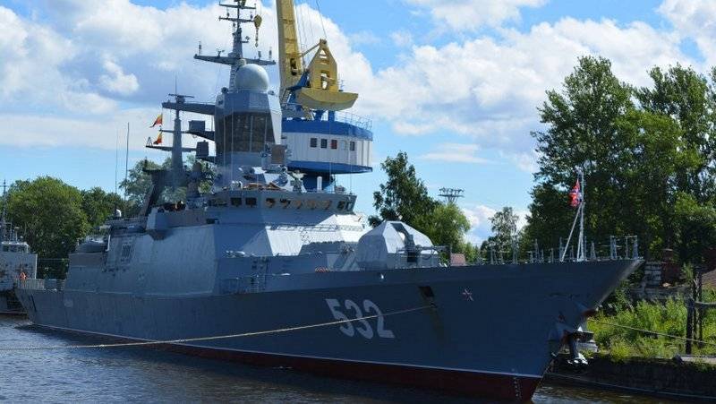 Kronstadt est fini доковый réparation corvette «Jaunty» la flotte de la Baltique