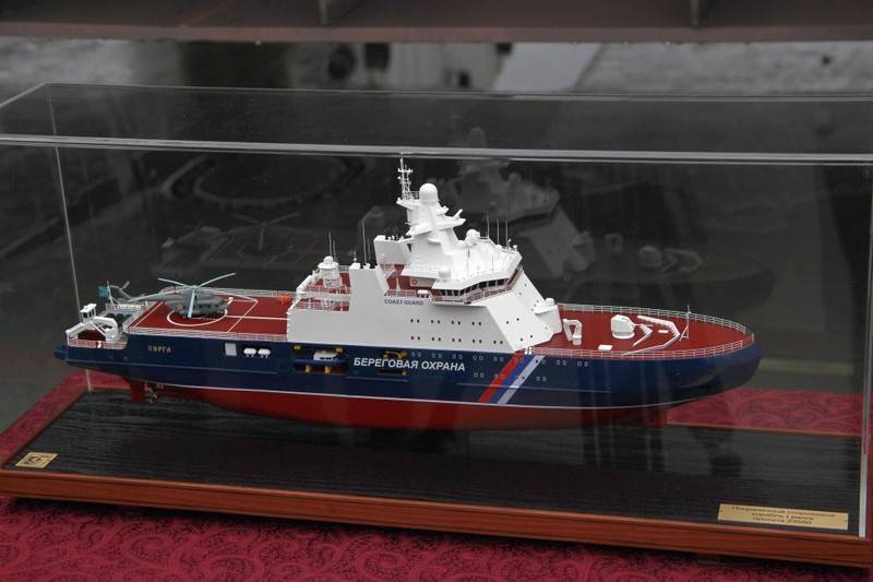 In Wyborg gelegt border Patrol Schiff der Eisklasse des Projekts 23550